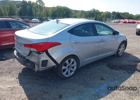 2013 Hyundai Elantra Limited z USA, uszkodzony, nr VIN 5NPDH4AE9DH260868